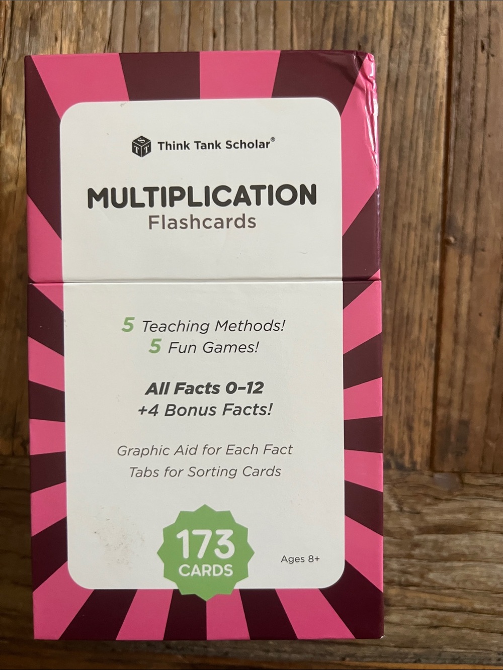 Think Tank Scholar Multiplication Flashcards